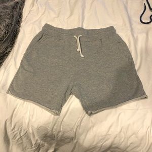 Mens Sweat Shorts Gray Medium